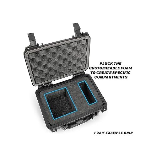  CASEMATIX Carry Case Compatible with Orba 2 Artiphon Handheld Multi-instrument in Customizable Foam - Includes Waterproof Carrying Case Only