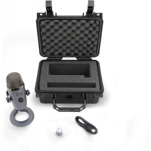  Casematix Mic Case Compatible with Blue Yeti Nano USB Microphone Small Blue Yeti Nano Accessories, Includes Case Only, Does Not fit Original Blue Yeti Mic