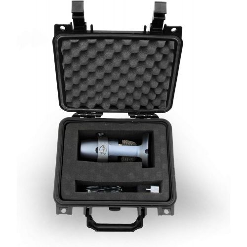 Casematix Mic Case Compatible with Blue Yeti Nano USB Microphone Small Blue Yeti Nano Accessories, Includes Case Only, Does Not fit Original Blue Yeti Mic