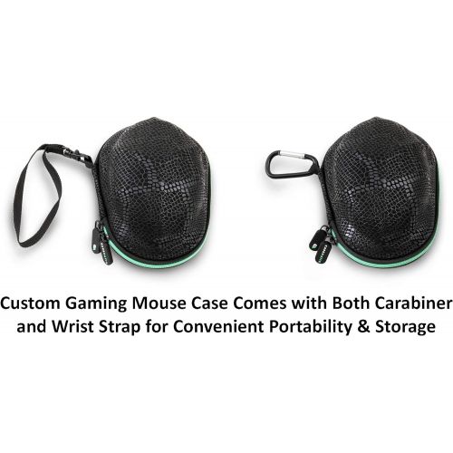  CASEMATIX Gamer Mouse Case Fits G502 Proteus Spectrum , G502 Proteus Core , G602 , G703 , G603 , G600 MMO G PRO Hero and More Wired or Wireless Gaming Mice