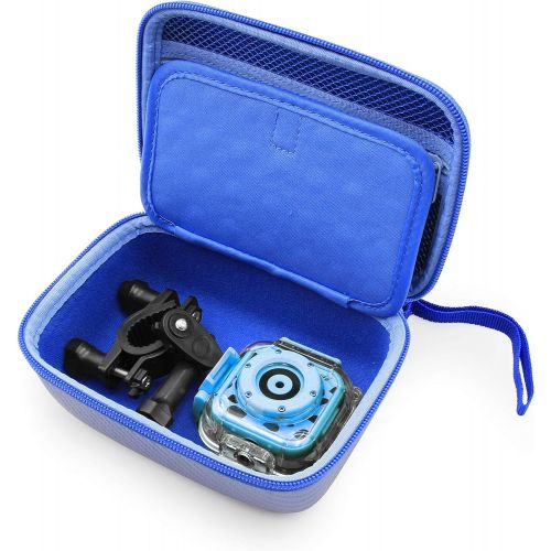  CASEMATIX Camera Travel Case Compatible with PROGRACE, Ourlife, Dragon Touch and More Waterproof Toy Camera Video Recorders - Case for Toy Action Camera and Accessories