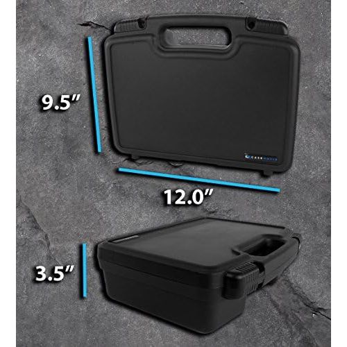  CASEMATIX Portable Projector Hard Case with Foam - Customizable Foam Fits Sony Pico Mobile Projector MPCL1, MPCD1, MP CD1, MP CL1A and More Small Electronics & Accessories - Premiu