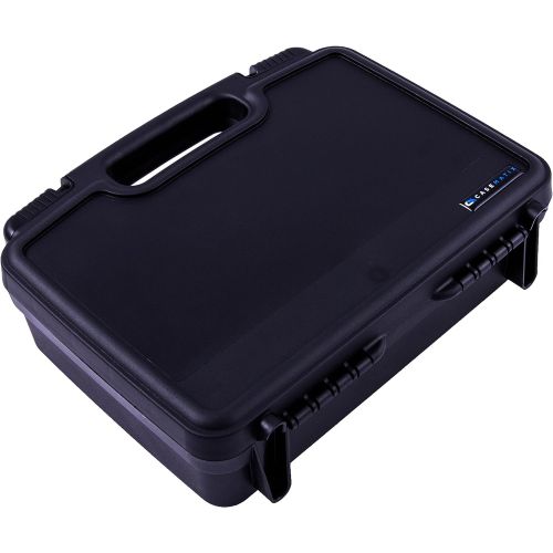  CASEMATIX Portable Hard Travel Case with Diced Foam Compatible with AAXA P7 Pico Projector, Ivation, Brookstone Projectors and Others with Mini Tripod, Charger, and Small Accessori