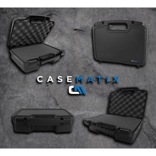  CASEMATIX Pico Mini Projector Case Compatible with LG CineBeam PF50KA, PH30JG, PF50, PH30, PH150G, PH550 and Other Pico Projectors and Accessories - Hard Shell Outer and Customizab
