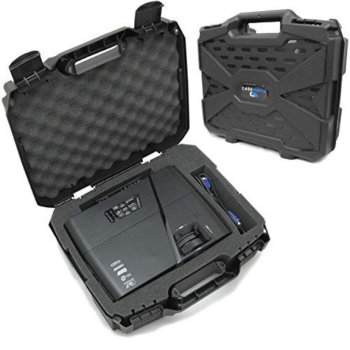  CASEMATIX Projector Travel Case with Customizable Foam Compatible with Epson PowerLite 1781W, V11H79602 and Other LCD Portable Projectors and Accessories - Includes Case Only for H