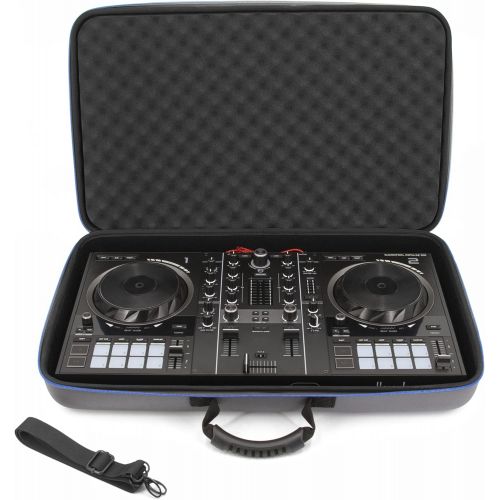  [아마존베스트]CASEMATIX DJ Controller Travel Case Compatible with Hercules Inpulse 500 - Hard Shell DJ Mixer Carrying Case with Shoulder Strap & Impact-Absorbing Foam Compatible with Hercules DJ