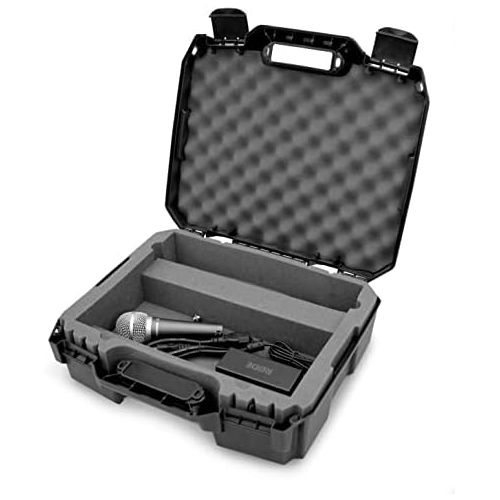  [아마존베스트]Casematix Studio Mixer Hard Case Suitable for Rode Rode Rode Rodcaster Pro Podcast Production Studio Podcasting Microphone and Accessories, Red Padded Foam Protection