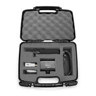 Casematix Hard Shell Camera Case Compatible with Mevo Start Live Streaming Camera, Shotgun Mic and Accessories in Custom Foam, Includes Carrying Case Only