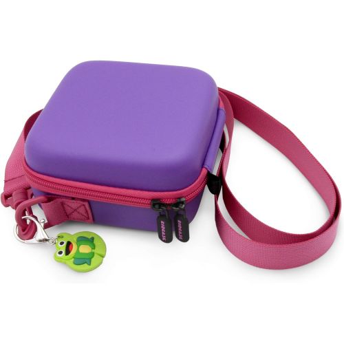  CASEMATIX Toy Camera Travel Case Compatible with VTech KidiZoom Creator Cam Video Camera and Accessories for Cams, Includes Purple Case Only