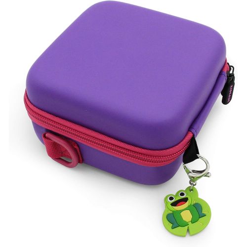  CASEMATIX Toy Camera Travel Case Compatible with VTech KidiZoom Creator Cam Video Camera and Accessories for Cams, Includes Purple Case Only