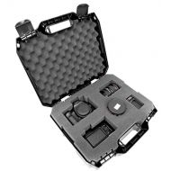 CASEMATIX Cam Hard Case Equipment Case for DSLR Camera Body, Lens, Flash and More - Hardshell Protective Hard Plastic Case for Cameras with Foam Compatible with Canon, Nikon, Panas