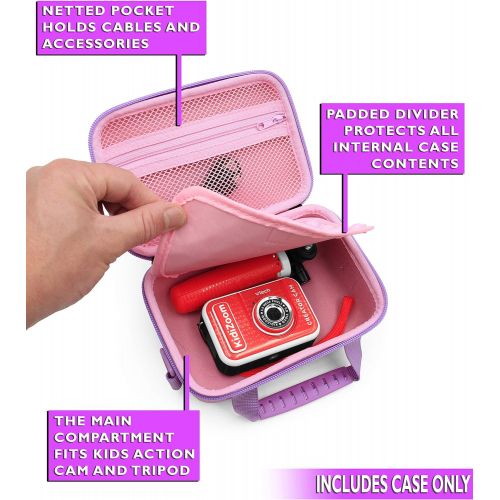  CASEMATIX Toy Camera Case Compatible with VTech Kidizoom Creator Cam Video Camera and Accessories, Includes Pink Case Only