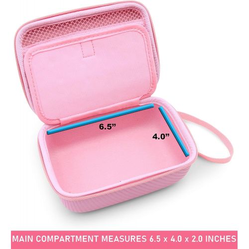  CASEMATIX Pink Camera Case Compatible with Kidizoom Camera Pix Plus , Dragon Touch Instant Print Camera and Camera Toy Accessories - Includes Case Only