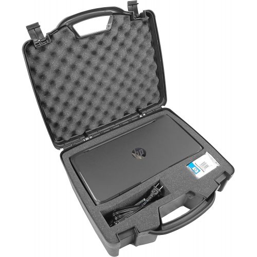  CASEMATIX Casematix Portable Printer Carry Case Designed for HP Officejet 200 Wireless Mobile Printer , HP 62 Ink Cartridge and Cables - Also fits Older HP Officejet 150 and 100