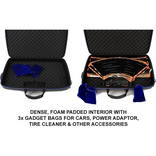  CASEMATIX GARAGE Box Case To Carry Anki Overdrive Starter Kit Tracks or Fast & Furious Edition and Expansion Tracks (16 Total), Supercars , Charging System and More - Includes Thre