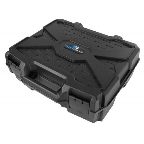  CASEMATIX Projector Travel Case Designed for Epson VS250 SVGA, VS350 XGA, VS355 WXGA Projectors, HDMI Cable and Remote - Custom Foam Compartment and Hard Shell Protection