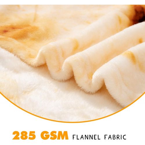  [아마존베스트]CASOFU Burritos Blanket, Double Sided Giant Flour Tortilla Throw Blanket, Novelty Tortilla Blanket for Your Family, 285 GSM Soft and Comfortable Flannel Taco Blanket for Adults. (B