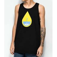 CASUAL INDUSTREES Casual Industrees Raindrop Black Tank Top