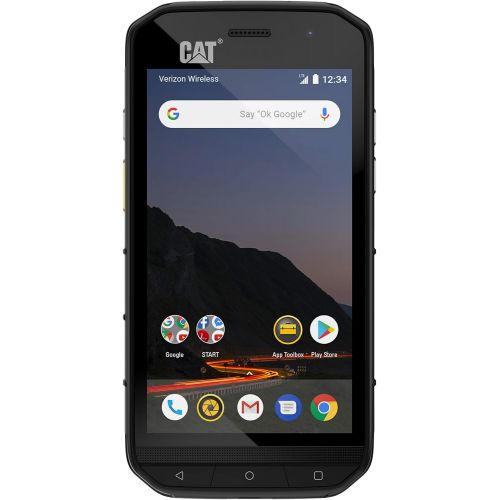  CAT PHONES S48c Unlocked Rugged Waterproof Smartphone, Verizon Network Certified (CDMA), U.S. Optimized (Single Sim) with 2 Year Warranty Including 2 Year Screen Replacement CS48SA