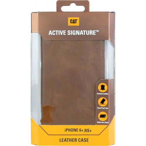  CAT PHONES Active Signature Leather Case for iPhone 6 Plus - Tan