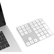 [아마존베스트]Cateck Bluetooth Numeric Keypad 34 Keys NumPad Wireless Number Keyboard Rechargeable Numeric Keyboard for Computer Laptop Tablet iPad Compatible with MacBook Windows Surface Pro