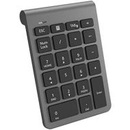 [아마존베스트]Cateck Bluetooth Numeric Keypad Numpad 22 Keys Bluetooth Numeric Keypad with Multiple Shortcuts for Computer/Notebook/Laptop/Desktop/Tablet Cool Grey