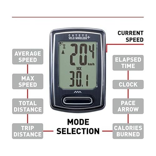  CATEYE - Velo Wireless Plus Bike Computer