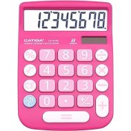 CATIGA CD-8185 Office and Home Style Calculator - 8-Digit LCD Display - Suitable for Desk and On The Move use. (Pink)