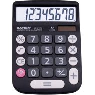 [아마존베스트]CATIGA CD-8185 Office and Home Style Calculator - 8-Digit LCD Display - Suitable for Desk and On The Move use. (Black)