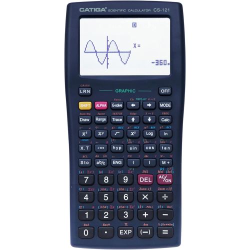  [아마존베스트]Scientific Graphic Calculator - CATIGA CS121 - Scientific and Engineering Calculator - Programmable System (Black)