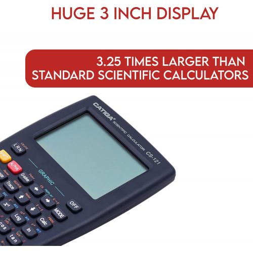  [아마존베스트]Scientific Graphic Calculator - CATIGA CS121 - Scientific and Engineering Calculator - Programmable System (Black)