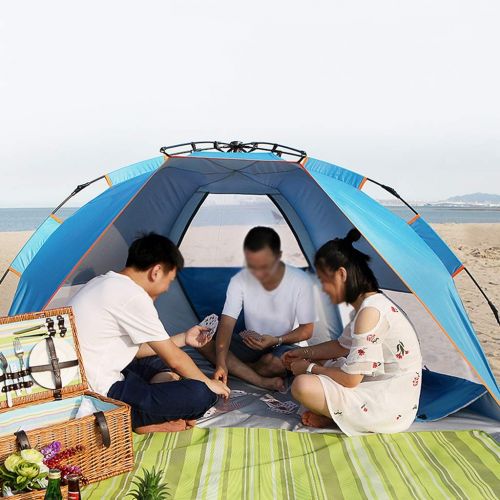  CATRP-Tent CATRP Brand 2-3 Person Beach Tent Fully Automatic Pop Up Sunscreen Outdoor Portable Fishing Tent,Blue