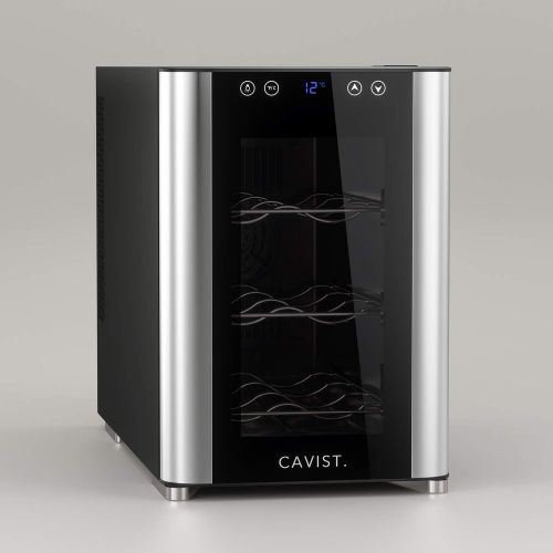  CAVIST CAVIST6 Weinkuehlschrank/ 37,8 cm hoch/Fassungsvermoegen 20L / 6 Flaschen/Einstellbare Temperatur von 8°C bis 18°C/UV-geschuetzte Tueren