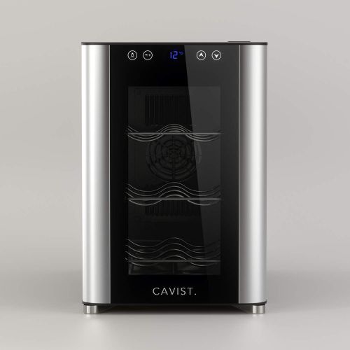  CAVIST CAVIST6 Weinkuehlschrank/ 37,8 cm hoch/Fassungsvermoegen 20L / 6 Flaschen/Einstellbare Temperatur von 8°C bis 18°C/UV-geschuetzte Tueren