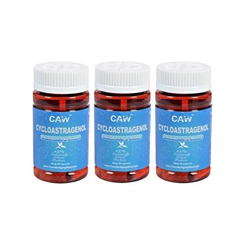  CAW Hypersorption Cycloastragenol | 25Mg 30Enteric-coated Capsules 3 bottle