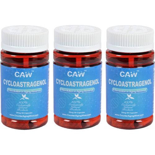  CAW Hypersorption Cycloastragenol | 25Mg 30Enteric-coated Capsules 3 bottle