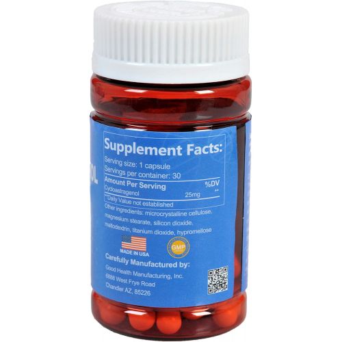  CAW Hypersorption Cycloastragenol | 25Mg 30Enteric-coated Capsules 3 bottle