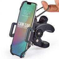 CAW.CAR Accessories Bike & Motorcycle Phone Mount - for iPhone 12 (11, Xr, SE, Plus/Max), Samsung Galaxy S20 or Any Cell Phone - Universal Handlebar Holder for ATV, Bicycle or Motorbike. +100 to Safen