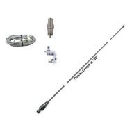 CB RADIO SUPPLY Hustler 102 Inch Whip CB Ham Antenna - 18ft Belden RG8X Coax - Spring & Mount