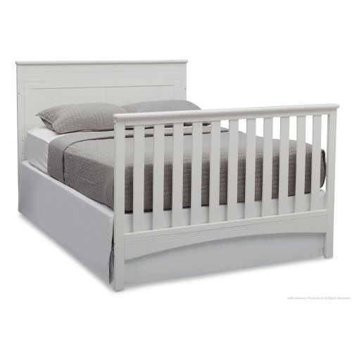  CC KITS Full Size Conversion Kit Bed Rails for Delta Childrens Archer, Bennington, Emerson & Fancy Cribs - Bianca White