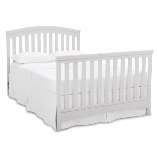  CC KITS Full Size Conversion Kit Bed Rails for Delta Childrens Archer, Bennington, Emerson & Fancy Cribs - Bianca White