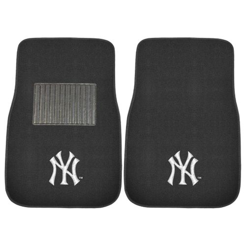  CC Sports Decor MLB New York Yankees 2-PC Embroidered Front Car Mat Set, Universal Size