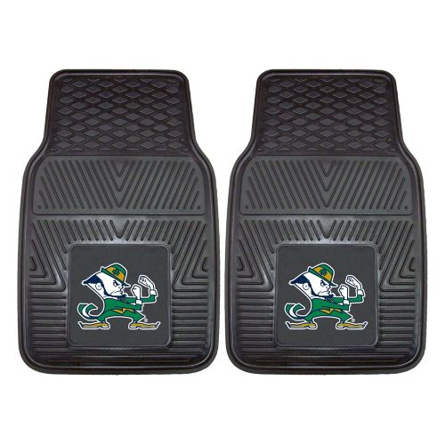  CC Sports Decor NCAA Notre Dame Fighting Irish 2-PC Vinyl Front Car Mat Set, Universal Size