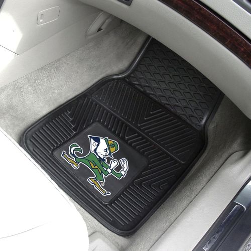  CC Sports Decor NCAA Notre Dame Fighting Irish 2-PC Vinyl Front Car Mat Set, Universal Size