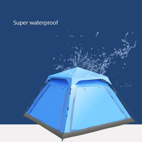  CC-tent Zelt Outdoor 3-4 Personen Camping Rainproof Family Field Automatischer Staubdichter UV-Schutz (Farbe: ORANGE)