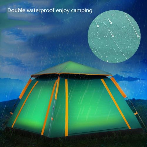  CC-tent Zelt-Automatik Outdoor 3-4 Personen Starke Regendichte Familie Camping Regenfest UV-Schutz (Farbe: A-Green, Groesse: 5~8 Personen)