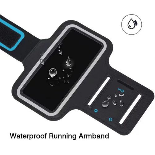  [아마존베스트]DeeFec Sports Wrist Armband for MP3 Players, Scratch Resistant with Sweatproof and Breathable MP3 Player Armbands,Suitable for Your Workout, Key Pocket and Earphone Hole - Black