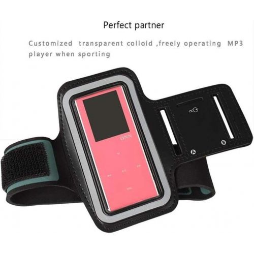  [아마존베스트]DeeFec Sports Wrist Armband for MP3 Players, Scratch Resistant with Sweatproof and Breathable MP3 Player Armbands,Suitable for Your Workout, Key Pocket and Earphone Hole - Black