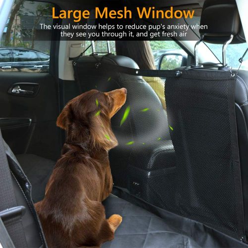  Pet Cargo Cover & Liner For Dog,CCJK Waterproof Machine Washable & Nonslip Backing with Free Pet Barrier Universal Fit for Cars SUV Trucks,Underside Grip,Durable,Large Back Seat Co