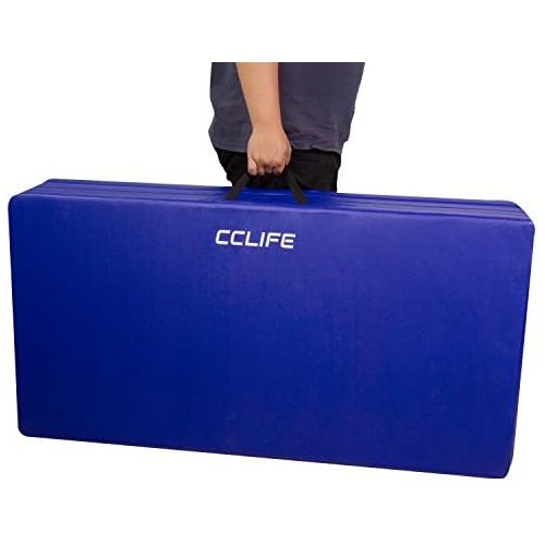  [아마존베스트]CCLIFE 300x117x4cm Klappbare Weichbodenmatte Turnmatte Fitnessmatte Gymnastikmatte Rutschfeste Sportmatte Spielmatte
